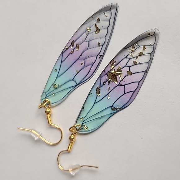 Jewelry - * Host Pick* Handmade Dragonfly wing earrings